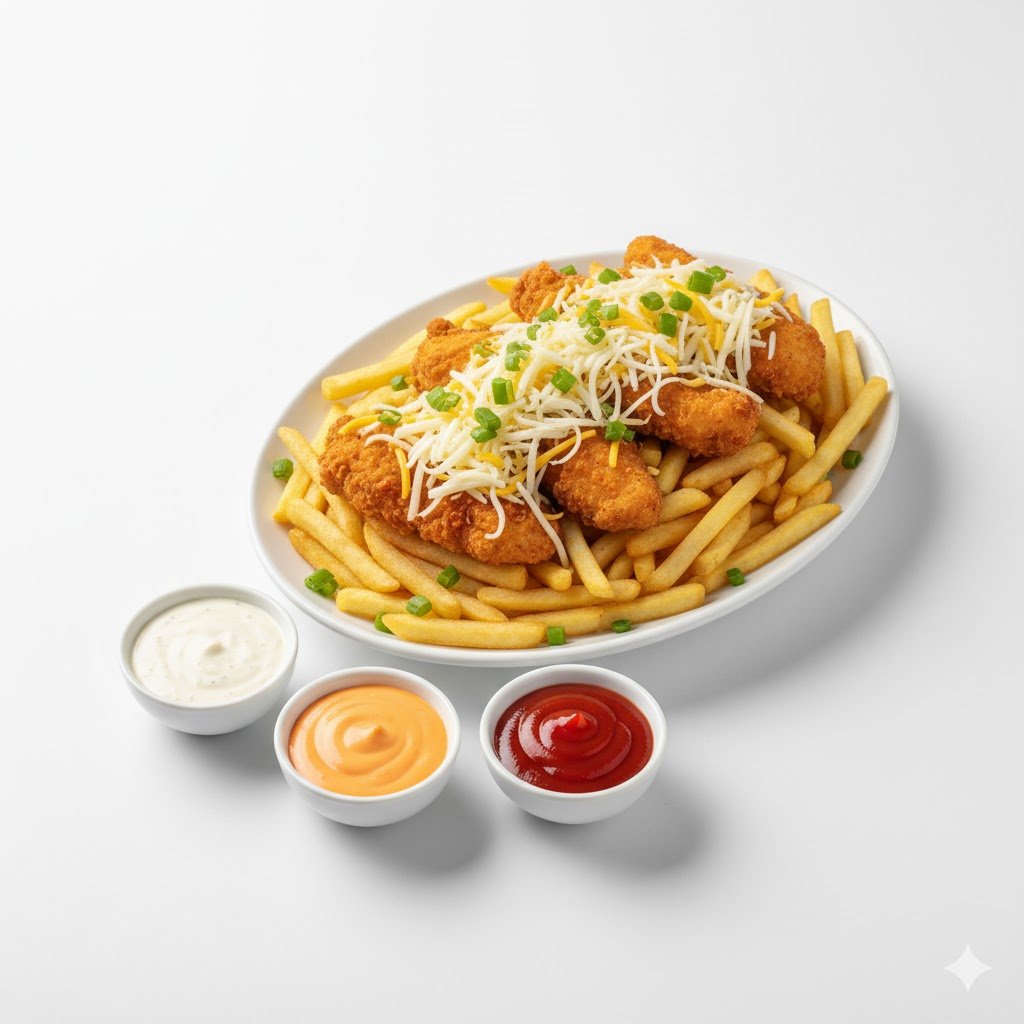 صورة فرايز جبنة وفراخ